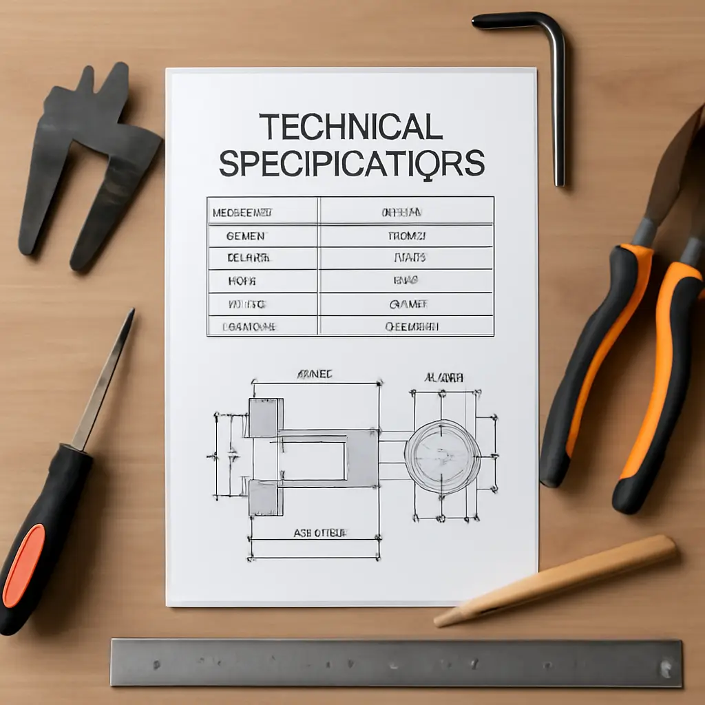 Документы и спецификации радиодеталей на столе