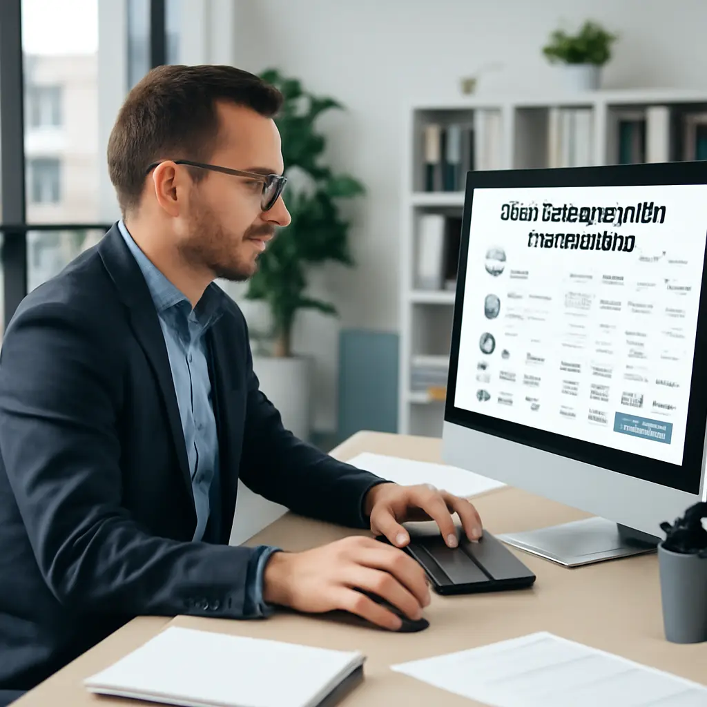 Менеджер делает заказ Человек за компьютером оформляет заказ на электронные компоненты