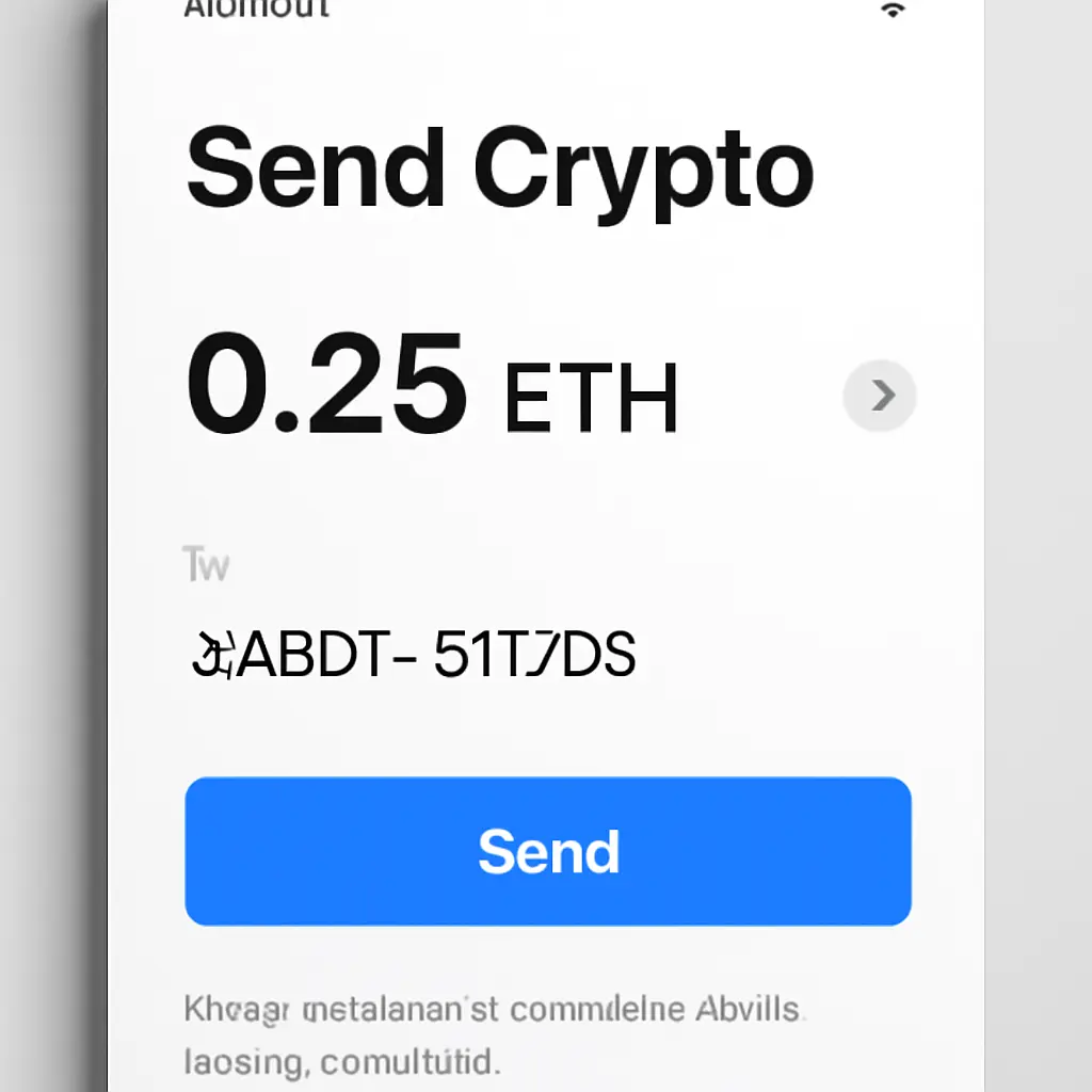 Экран компьютера с формой оплаты через криптообменник