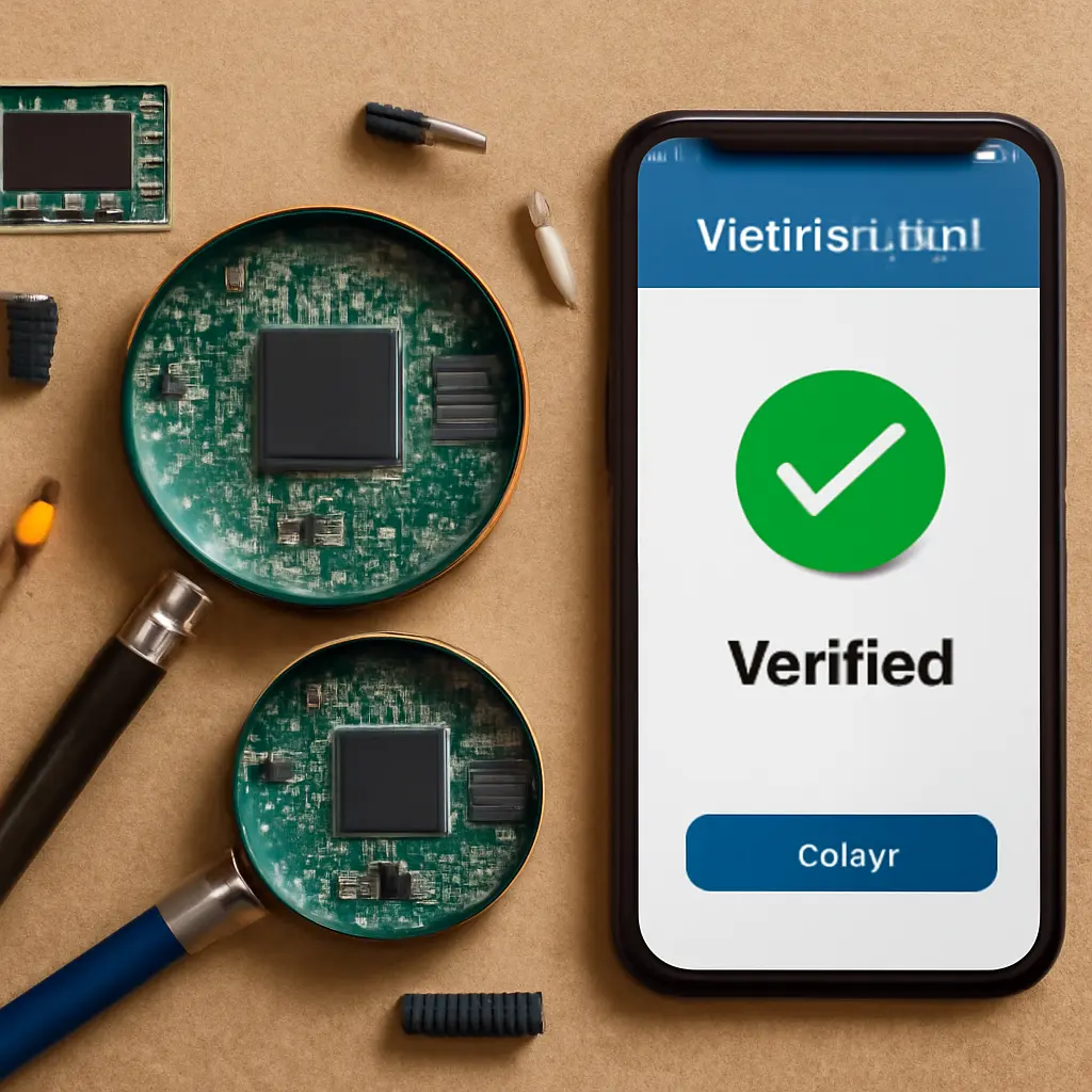 Проверка радиодеталей на столе