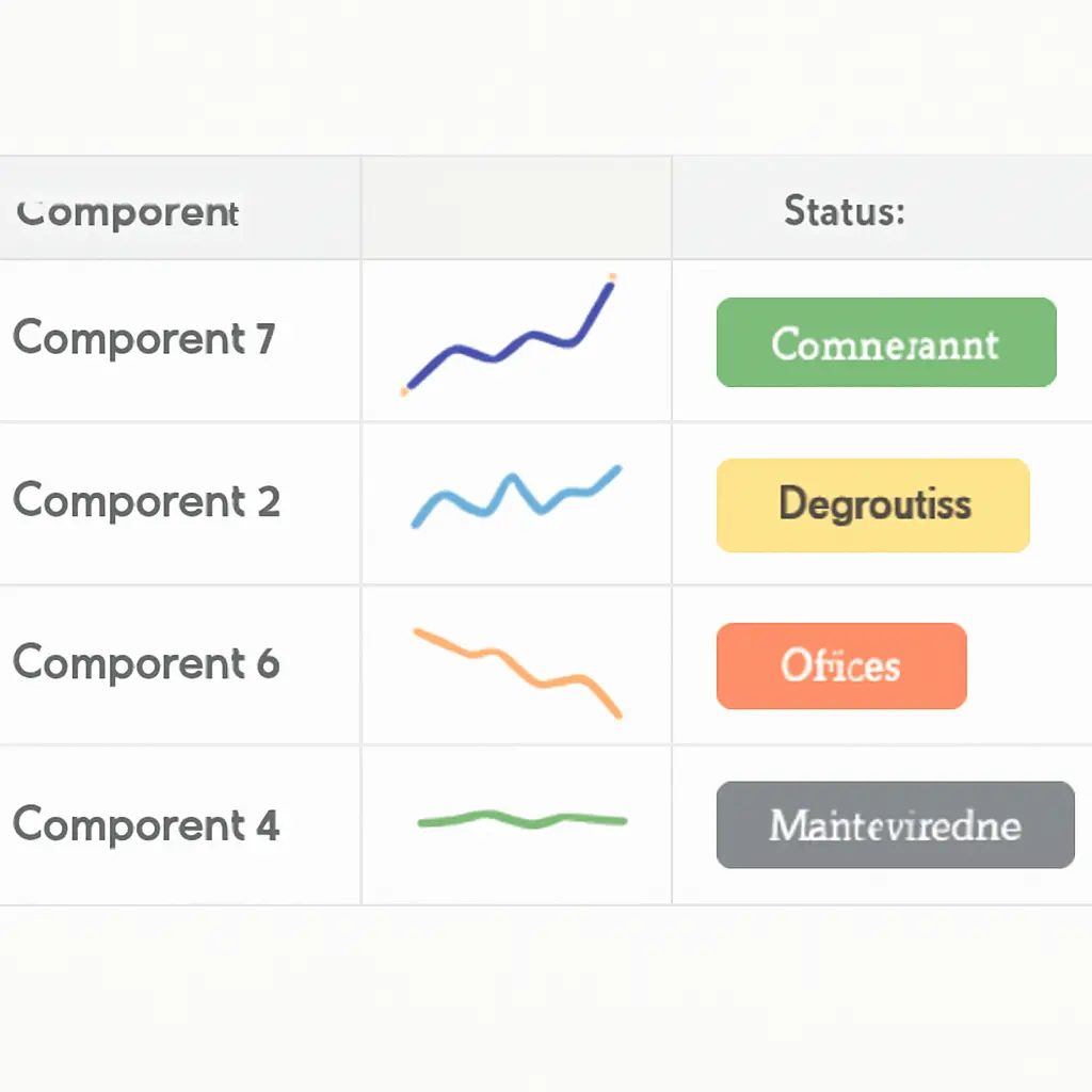 Сравнение цен и статусов Таблица сравнения состояния радиодеталей и цены